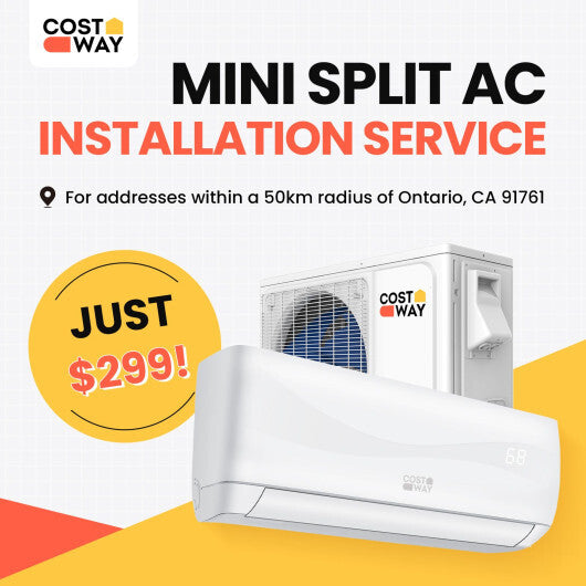 $299 Mini Split Air Conditioner Installation Service - Size: 12000 BTU