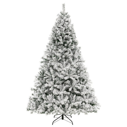 6/7/8 Feet Artificial Xmas Tree 3-Minute Quick Shape-8 ft - Color: White - Size: 8 ft