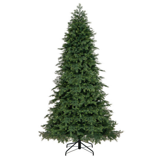 Artificial Christmas Tree Green Hinged Holiday Tree with 721/1019 Lush Branch Tips-7.5 ft - Color: Green - Size: 7.5 ft