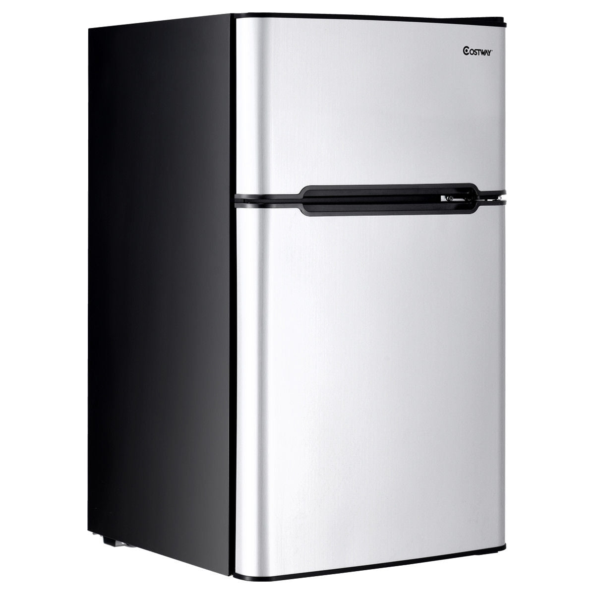 3.2 cu ft. Compact Stainless Steel Refrigerator-Gray - Color: Gray