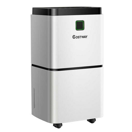 24 Pints 1500 Sq. ft Dehumidifier for Medium to Large Room with Indicator - Color: White