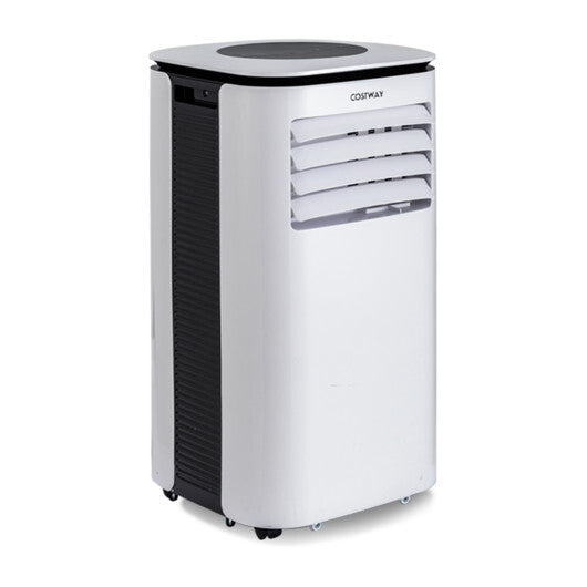 9000 BTU 3 in 1 Portable Air Conditioner with Fan and Dehumidifier-White - Color: White