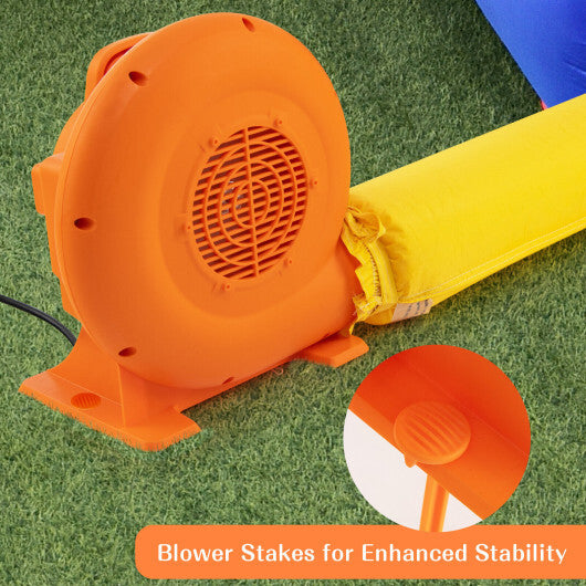 550W Air Blower (0.7HP) for Inflatables with 25 feet Wire and GFCI Plug - Color: Orange