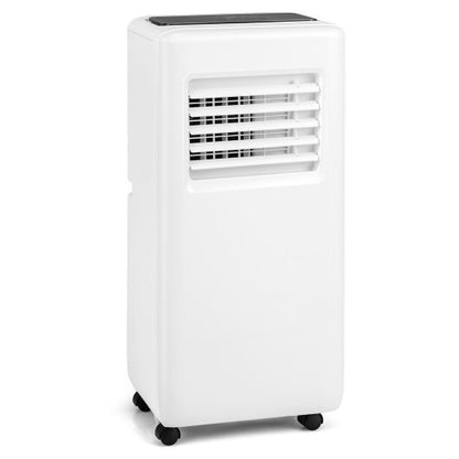 3-in-1 8000 BTU Portable Air Conditioner with Remote Control-White - Color: White