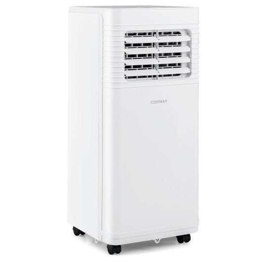 8000 BTU Portable Air Conditioner 3 in 1 AC Unit with Fan and Dehumidifier - Color: White - Size: 8000 BTU