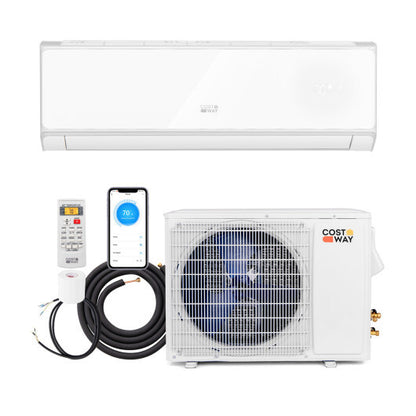 Energy Star Certified 18000 BTU 21 SEER2 208-230V Mini Split Air Conditioner and Heater Wifi Enabled White - Color: White - Size: 18000 BTU