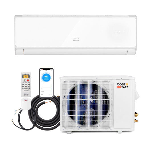 Energy Star Certified 18000 BTU 21 SEER2 208-230V Mini Split Air Conditioner and Heater Wifi Enabled White - Color: White - Size: 18000 BTU