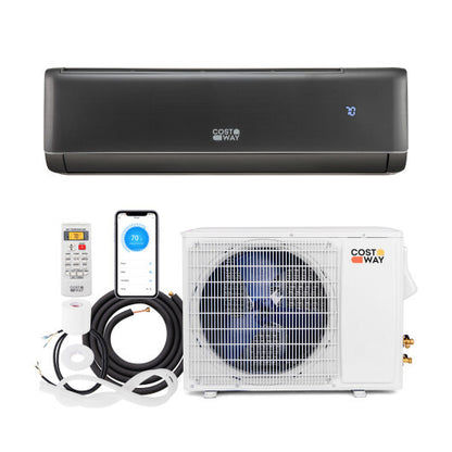 Energy Star Certified 12000 BTU 21 SEER2 208-230V Mini Split Air Conditioner and Heater Gray - Color: Gray - Size: 12000 BTU