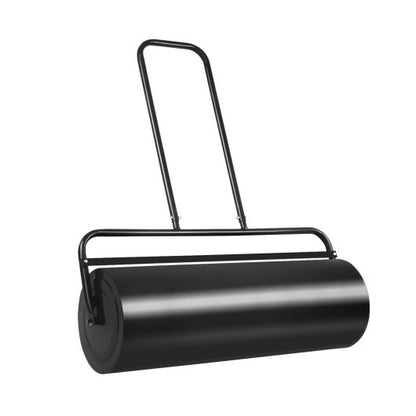 36 x 12 Inch Tow Lawn Roller Water Filled Metal Push Roller-Black - Color: Black