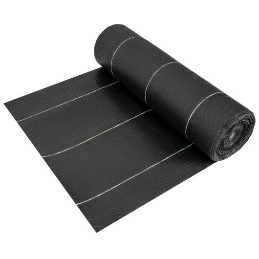 6.5 x 330/4 x 250/6 x 300 Feet Weed Barrier Landscape Fabric-6 ft - Color: Black - Size: 6 ft