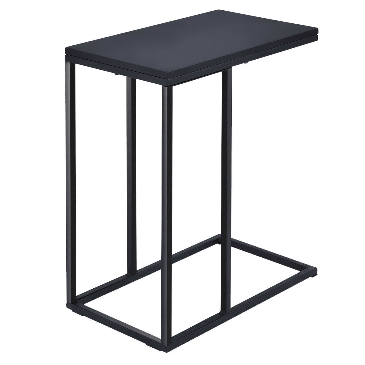 Coffee Tray Sofa Side End Table - Color: Black