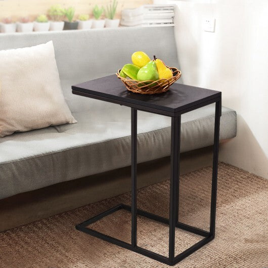 Coffee Tray Sofa Side End Table - Color: Black