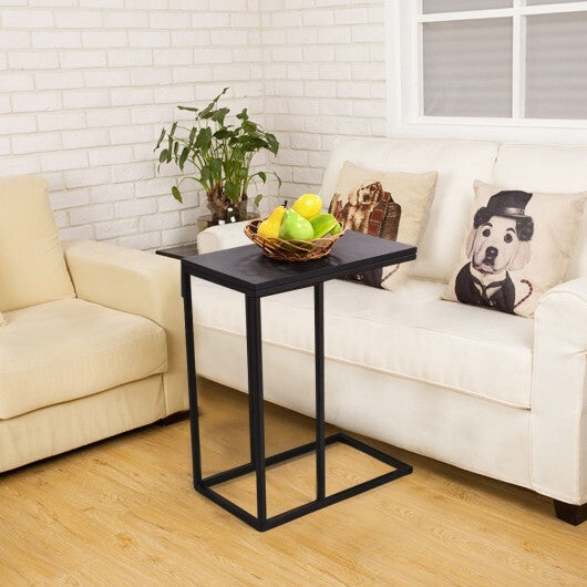 Coffee Tray Sofa Side End Table - Color: Black