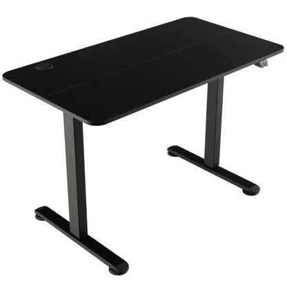 Electric Standing Desk Adjustable Stand up Computer Desk Anti-collision-Black - Color: Black