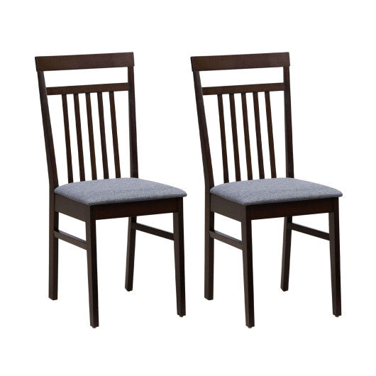 Upholstered Dining Chair Set of 2 - Color: Brown