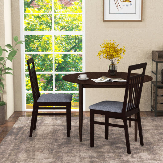 Upholstered Dining Chair Set of 2 - Color: Brown