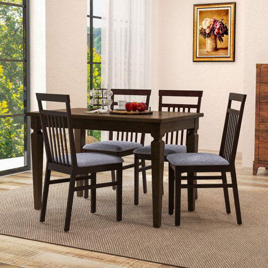 Upholstered Dining Chair Set of 2 - Color: Brown