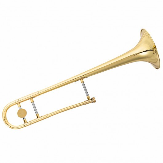 B Flat Trombone Golden Brass with Mouthpiece - Color: Golden