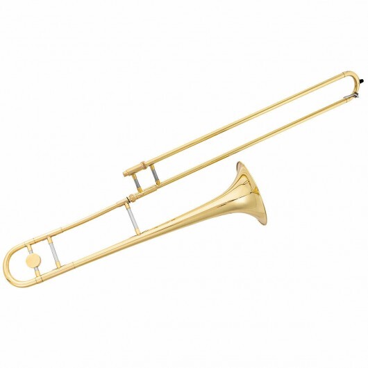 B Flat Trombone Golden Brass with Mouthpiece - Color: Golden