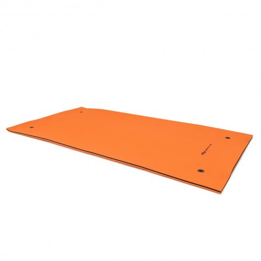 3 Layer Water Floating Pad for Recreation/Relaxing - Color: Orange