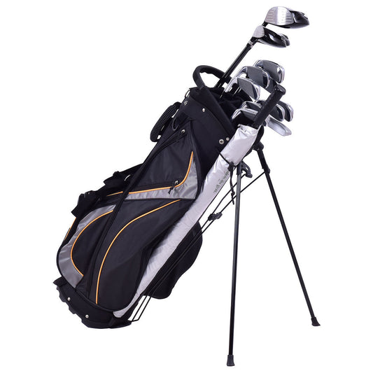 9 Inch Golf Stand Bag Divider Carry Pockets Storage - Color: Black