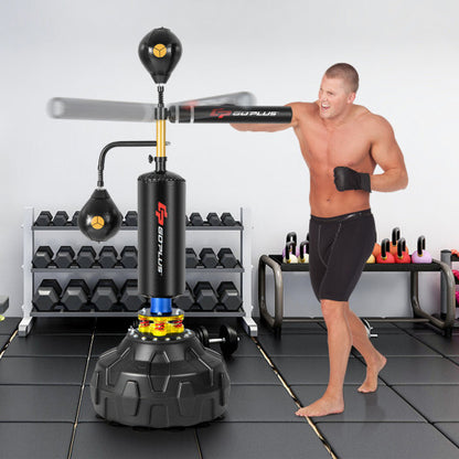 Boxing Speed Trainer Freestanding Fillable 360 Spinning Bar Adjustable Height