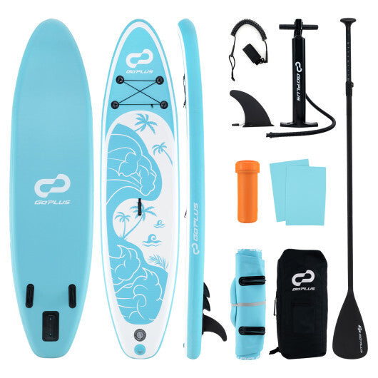 10/11 Feet Inflatable Stand Up Paddle Board with Premium SUP Accessories-L - Size: L