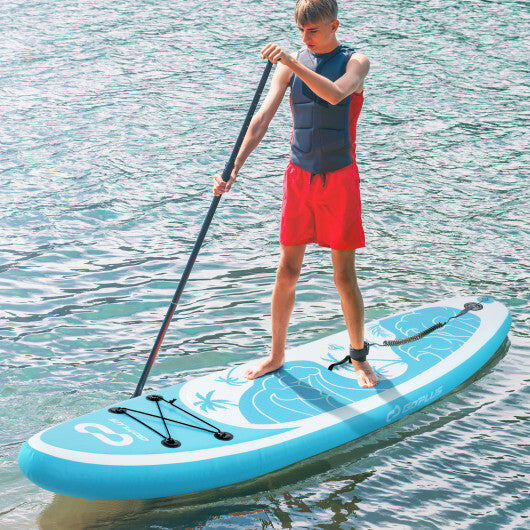 10/11 Feet Inflatable Stand Up Paddle Board with Premium SUP Accessories-L - Size: L