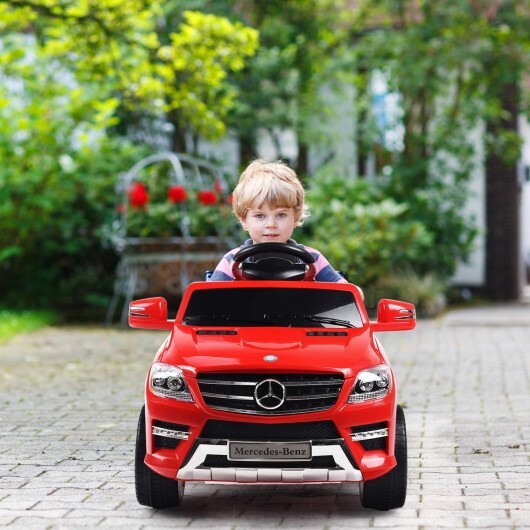 6V Mercedes Benz Kids Ride on Car with MP3+RC-Red - Color: Red