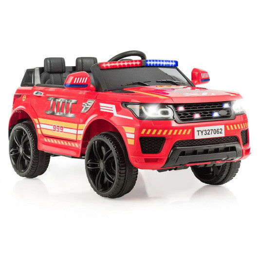 12V Kids Electric Ride On Car with Remote Control-Red - Color: Red