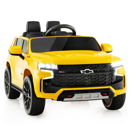 12V Kids Ride on Car with 2.4G Remote Control-Yellow - Color: Yellow