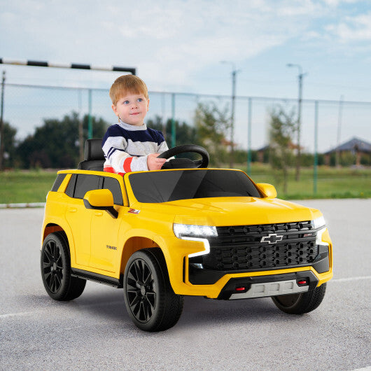 12V Kids Ride on Car with 2.4G Remote Control-Yellow - Color: Yellow