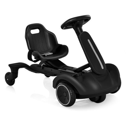 6V Kids Ride on Drift Car with 360 Spin and 2 Adjustable Heights-Black - Color: Black