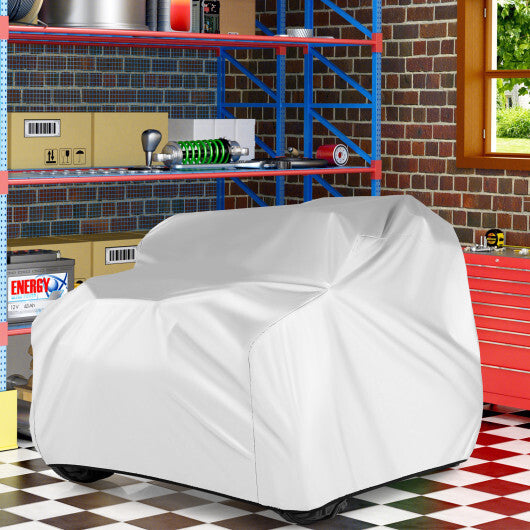 (Only Cover) Kids Car Cover for Power Ride-On Toy Car with Storage Bag - Color: Silver