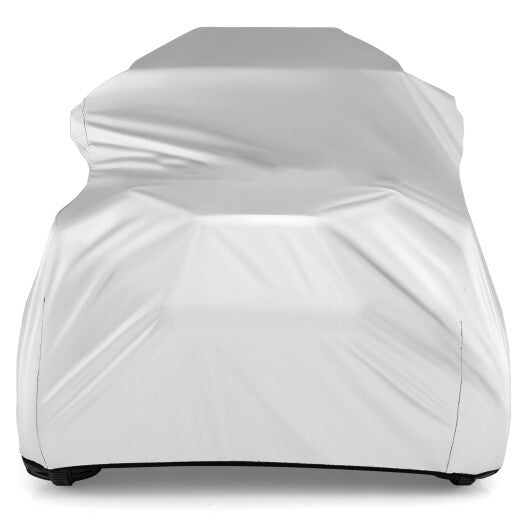 (Only Cover) Kids Car Cover for Power Ride-On Toy Car with Storage Bag - Color: Silver