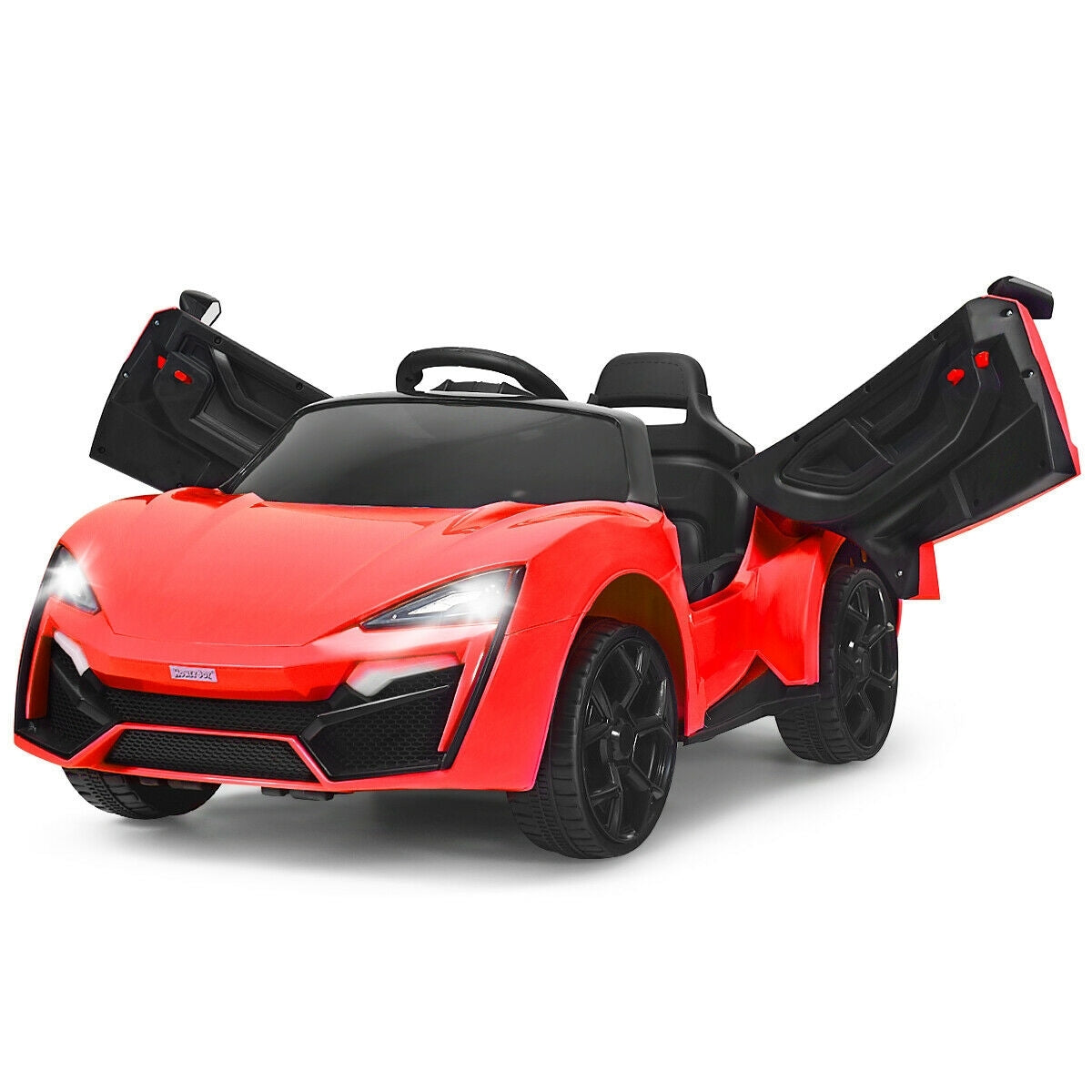 12V 2.4G RC Electric Vehicle with Lights-Red - Color: Red