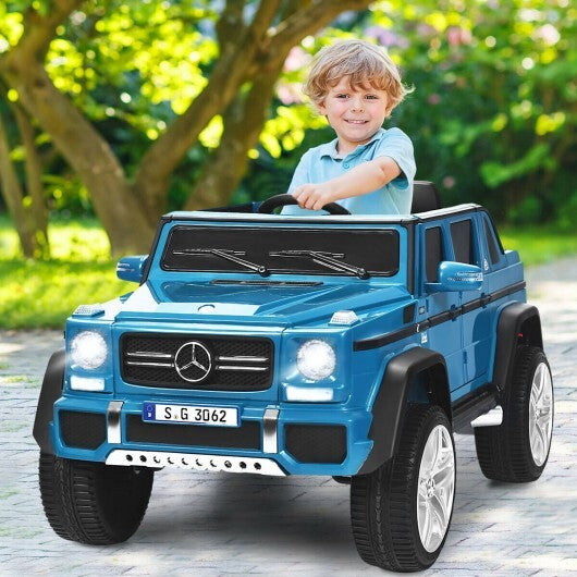 12V Licensed Mercedes-Benz Kids Ride On Car-Navy - Color: Navy