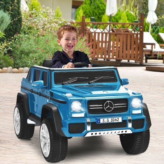 12V Licensed Mercedes-Benz Kids Ride On Car-Navy - Color: Navy