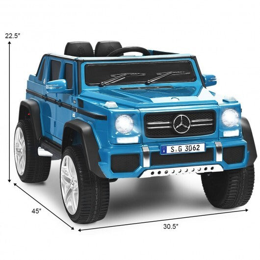 12V Licensed Mercedes-Benz Kids Ride On Car-Navy - Color: Navy