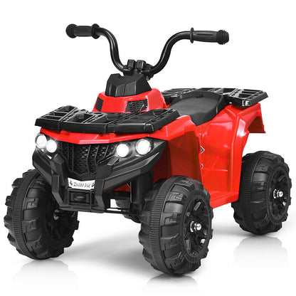 6V Battery Powered Kids Electric Ride on ATV-Red - Color: Red